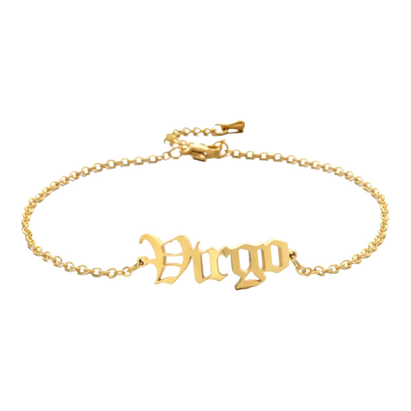 What's Your Sign Anklet (Old English)