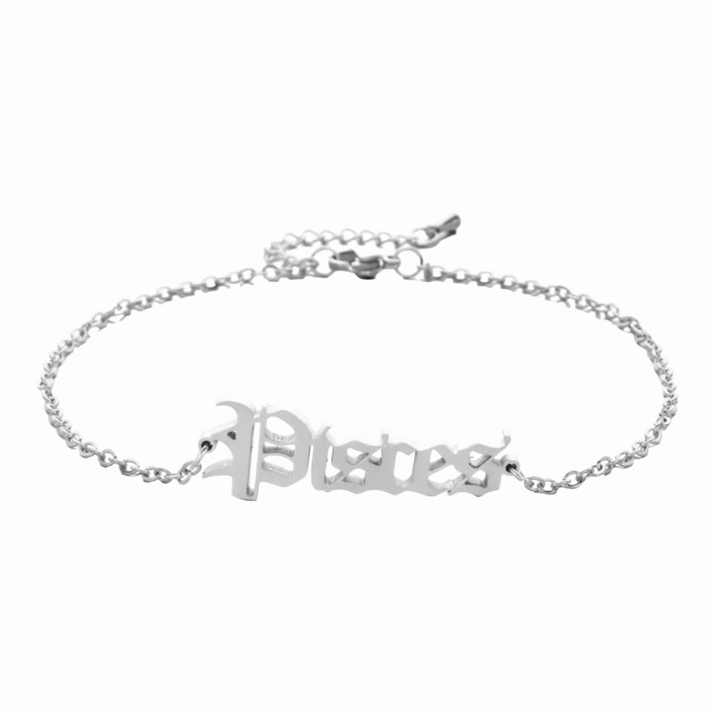 What's Your Sign Anklet (Old English)