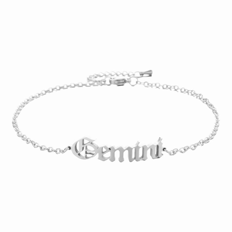 What's Your Sign Anklet (Old English)