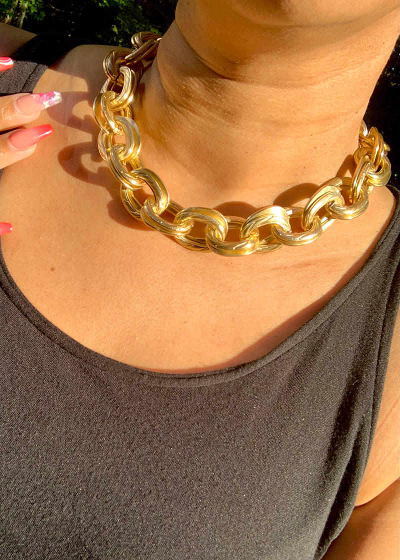 Gold Chain Link Choker