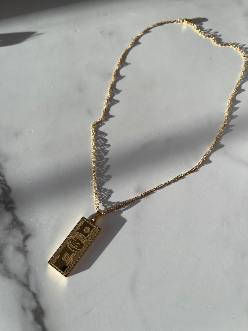 "All About the Benjamins" Charm Necklace