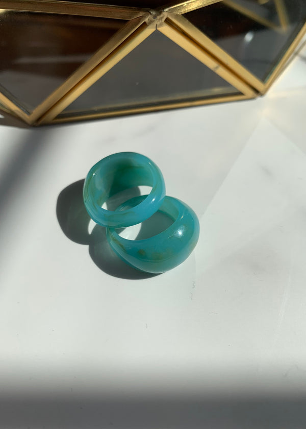 "Down to Earth" Resin Ring Collection